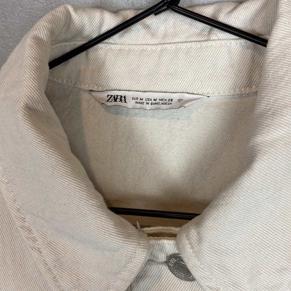Zara ivory denim jacket - Picture 3 of 6